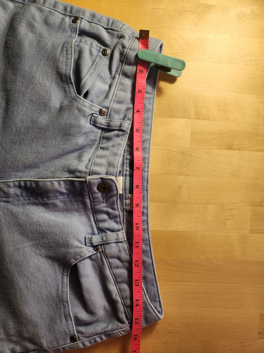 Liz Claiborne Periwinkle Pastel Blue Straight-Leg Jeans - Picture 5 of 7